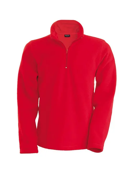 ENZO ZIP NECK MICROFLEECE JACKET - Kariban Red