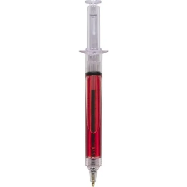  Ball pen "syringe" red