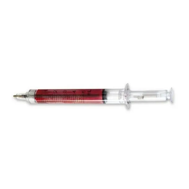  Ball pen "syringe" Crvena