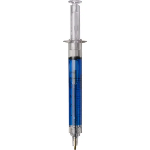  Ball pen "syringe" blue