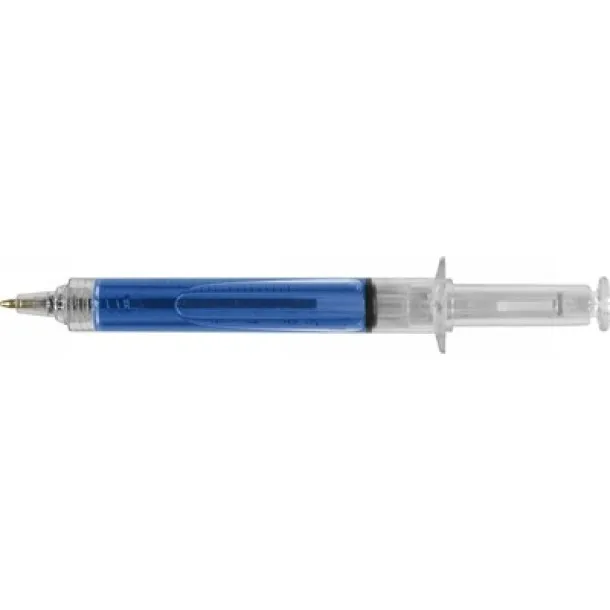  Ball pen "syringe" blue