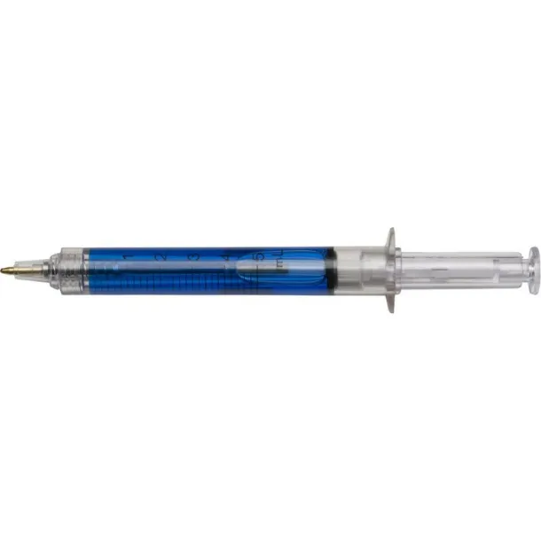  Ball pen "syringe" blue