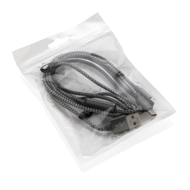  3-in-1 braided cable - XD Collection Grey 