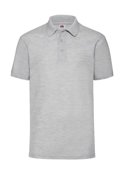  65/35 Polo - Fruit of the Loom Heather Grey