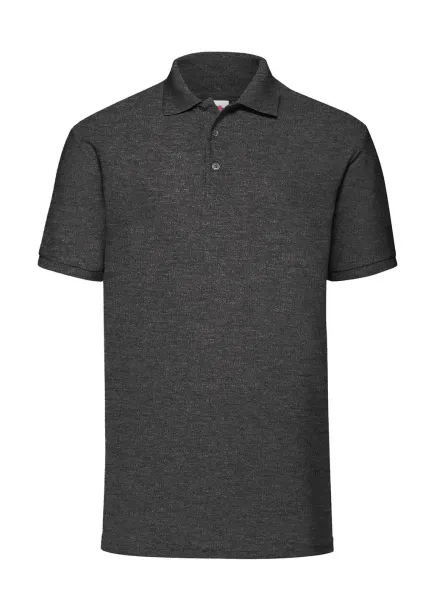  65/35 Polo - Fruit of the Loom Dark Heather Grey