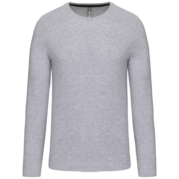  MEN'S LONG-SLEEVED CREW NECK T-SHIRT - Kariban Oxford Grey