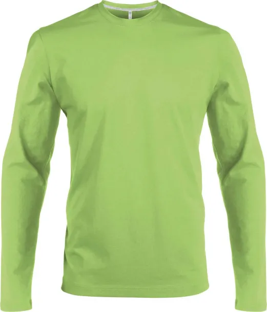  MEN'S LONG-SLEEVED CREW NECK T-SHIRT - Kariban Lime