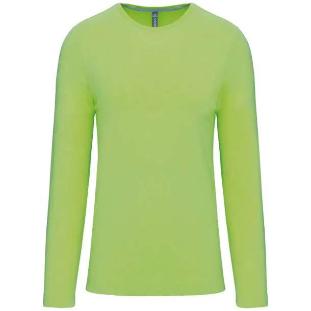  MEN'S LONG-SLEEVED CREW NECK T-SHIRT - Kariban Lime