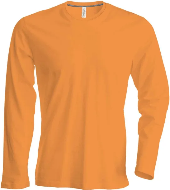  MEN'S LONG-SLEEVED CREW NECK T-SHIRT - Kariban Orange