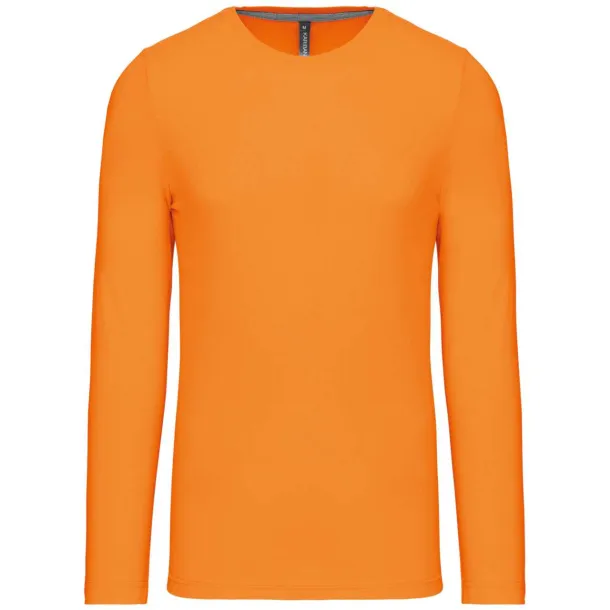  MEN'S LONG-SLEEVED CREW NECK T-SHIRT - Kariban Orange