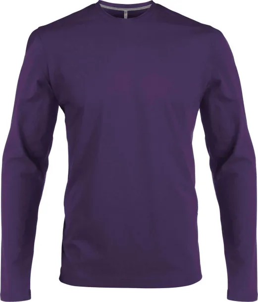  MEN'S LONG-SLEEVED CREW NECK T-SHIRT - Kariban Ljubičasta