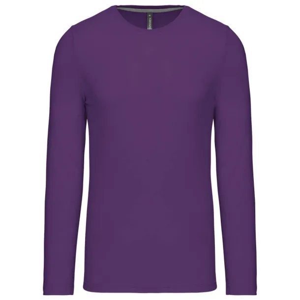  MEN'S LONG-SLEEVED CREW NECK T-SHIRT - Kariban Ljubičasta