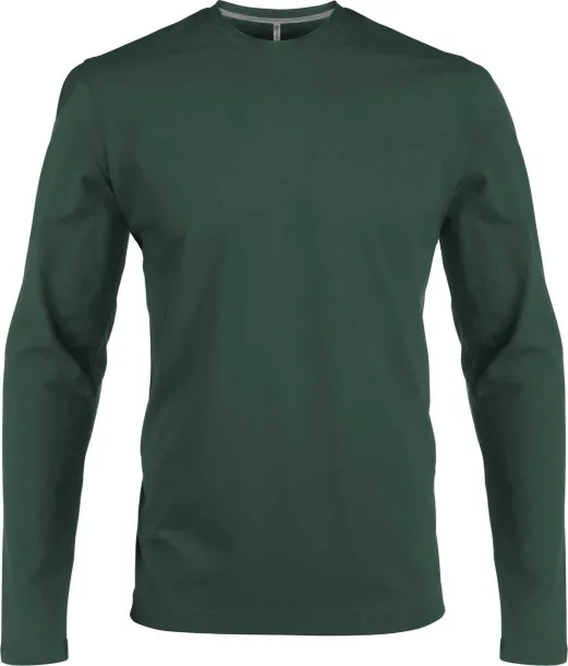  MEN'S LONG-SLEEVED CREW NECK T-SHIRT - Kariban Šumski zelena