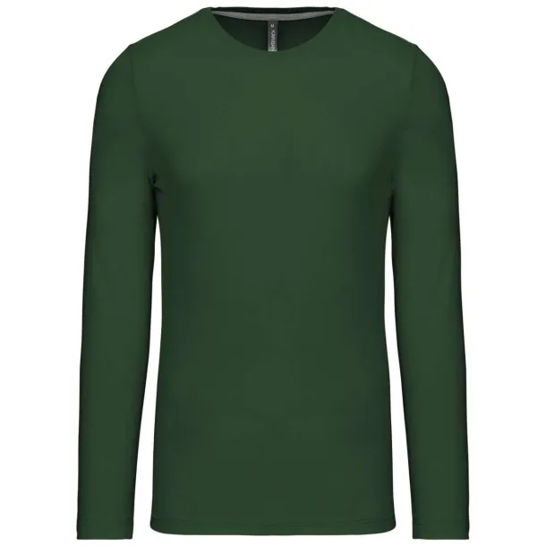  MEN'S LONG-SLEEVED CREW NECK T-SHIRT - Kariban Šumski zelena