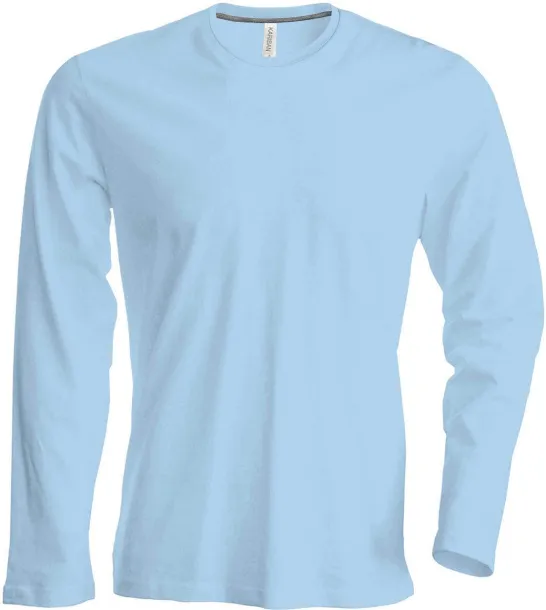  MEN'S LONG-SLEEVED CREW NECK T-SHIRT - Kariban Sky blue