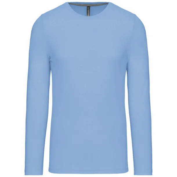  MEN'S LONG-SLEEVED CREW NECK T-SHIRT - Kariban Sky blue