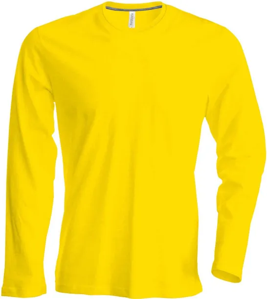  MEN'S LONG-SLEEVED CREW NECK T-SHIRT - Kariban Yellow