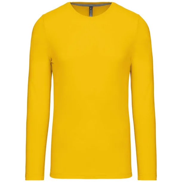  MEN'S LONG-SLEEVED CREW NECK T-SHIRT - Kariban Yellow