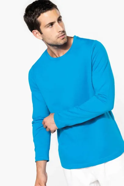  MEN'S LONG-SLEEVED CREW NECK T-SHIRT - Kariban Ash