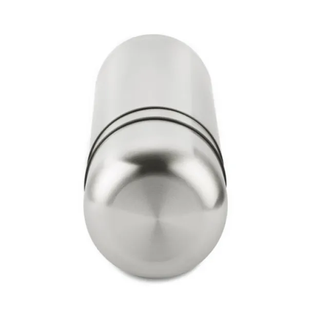 PAVO Vacuum flask with two cups  750 ml srebrny