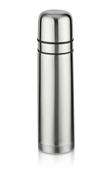 PAVO Vacuum flask with two cups  750 ml srebrny