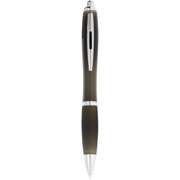 Nash ballpoint pen coloured barrel and black grip Solid black