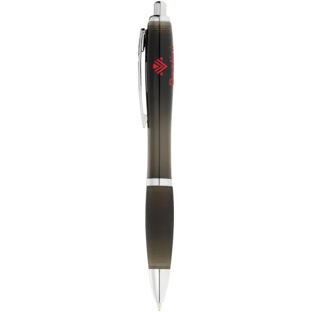 Nash ballpoint pen coloured barrel and black grip Solid black