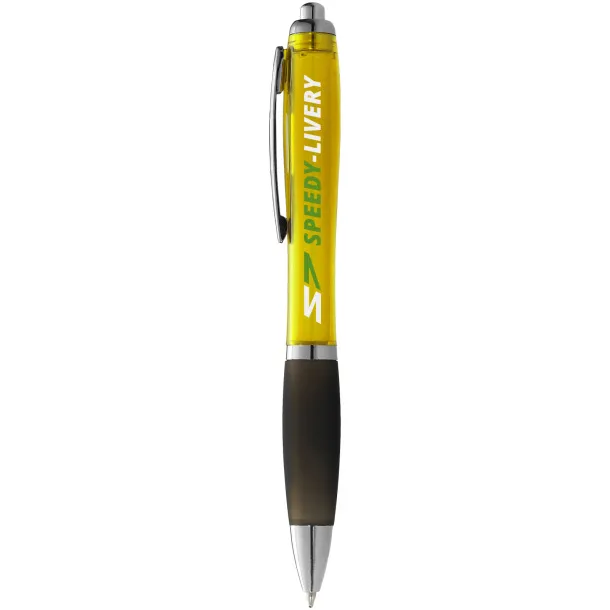 Nash ballpoint pen coloured barrel and black grip - Unbranded Yellow Solid black