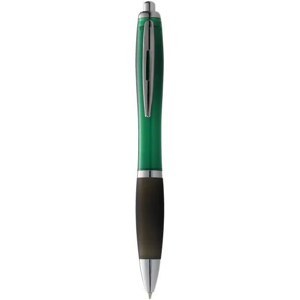 Nash ballpoint pen coloured barrel and black grip Green Crna