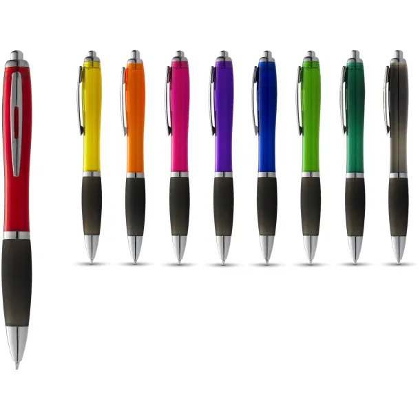 Nash ballpoint pen coloured barrel and black grip Green Crna