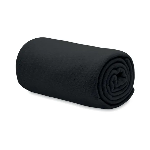 BOGDA RPET fleece blanket 130 gr/m² Black