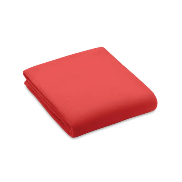 BOGDA RPET fleece blanket 130 gr/m² Red