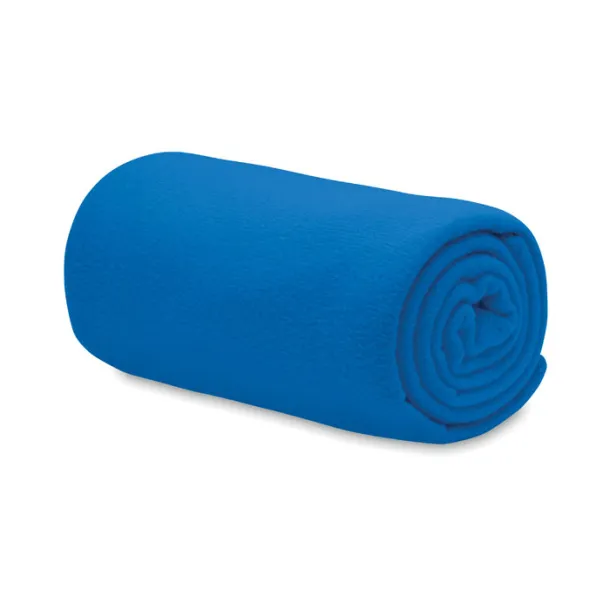 BOGDA RPET fleece blanket 130 gr/m² Royal blue