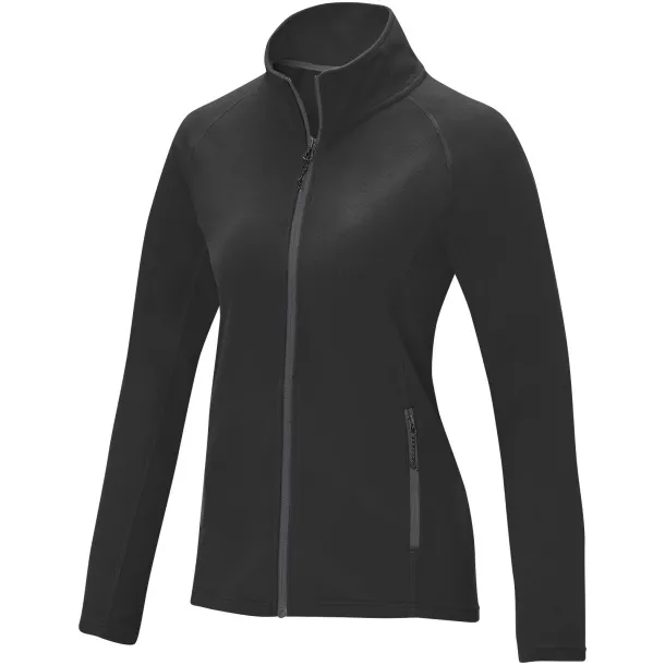 Zelus women's fleece jacket - Elevate Essentials Crna