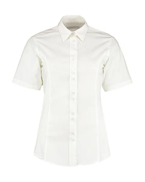  Women's Tailored Fit City Shirt SSL - Kustom Kit Bijela