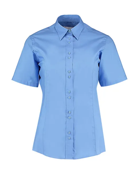  Women's Tailored Fit City Shirt SSL - Kustom Kit Svijelo plava