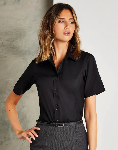  Women's Tailored Fit City Shirt SSL - Kustom Kit