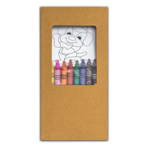  Colouring set, crayons neutral