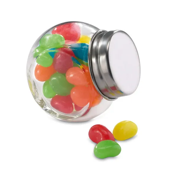 BEANDY Glass jar with jelly beans Multicolour