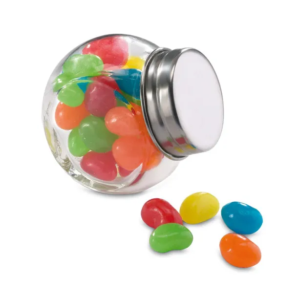 BEANDY Glass jar with jelly beans Multicolour