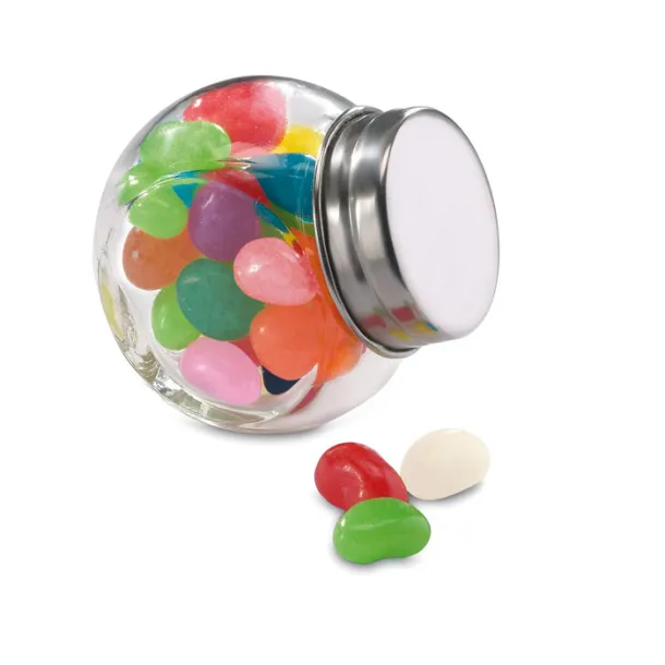 BEANDY Glass jar with jelly beans Multicolour