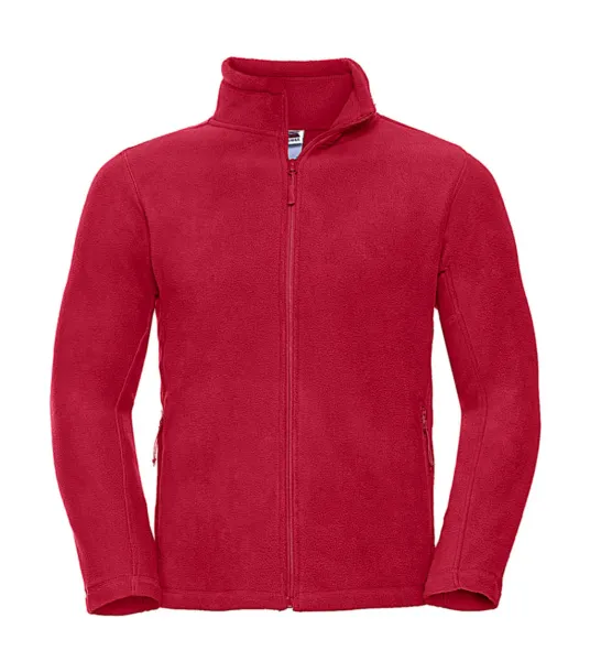  Men's Full Zip Outdoor Fleece - Russell  Classic Red