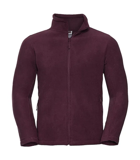  Men's Full Zip Outdoor Fleece - Russell  Burgundy