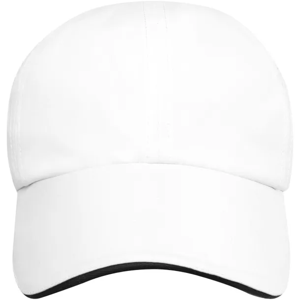 Morion 6 panel GRS recycled cool fit sandwich cap - Elevate NXT White