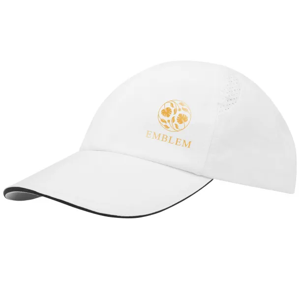 Morion 6 panel GRS recycled cool fit sandwich cap - Elevate NXT White