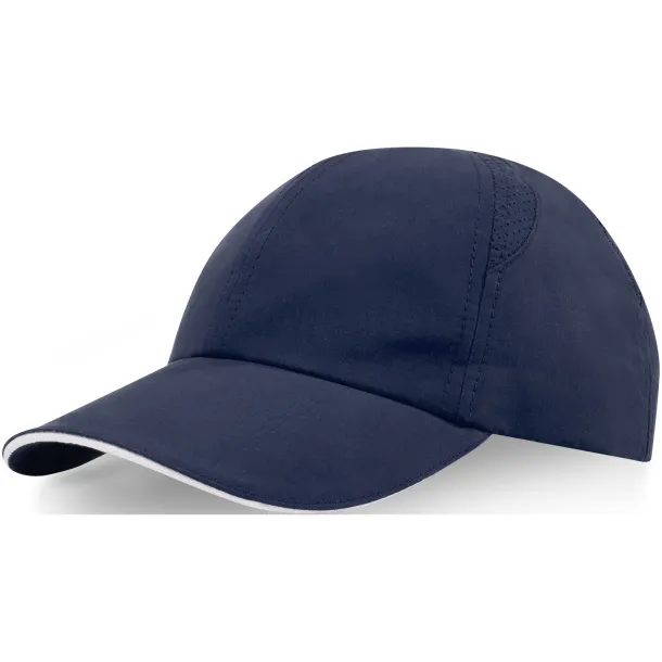 Morion 6 panel GRS recycled cool fit sandwich cap - Elevate NXT Navy Blue