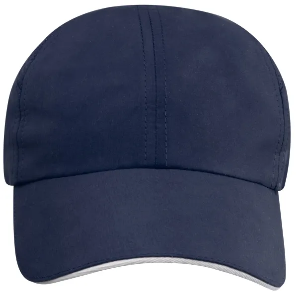 Morion 6 panel GRS recycled cool fit sandwich cap - Elevate NXT Navy Blue