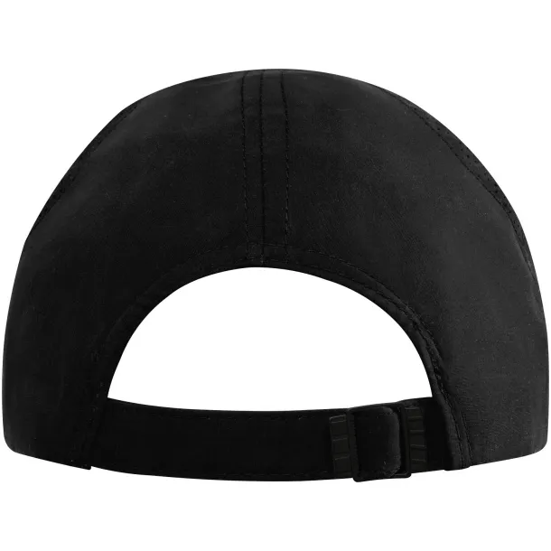 Morion 6 panel GRS recycled cool fit sandwich cap - Elevate NXT Solid black