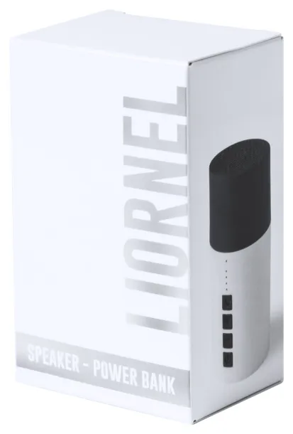 Liornel bluetooth speaker and power bank White Black