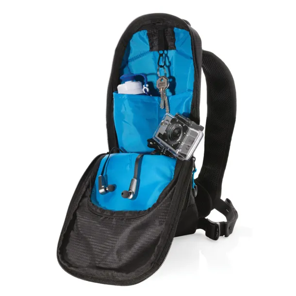  Explorer ribstop small hiking backpack 7L PVC free - XD Collection Black Blue